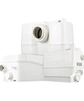 Badass Sewage Lift Pump For Basement Wc3 Setup Automatic Macerator showing the durable white design and flush mount position.