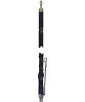 Tunable Two Foot CB Antenna With AM FM Ready Silver Loaded Fiberglass Tip 400W SWR Fine Tuning Static Reducing Cap Black Finish