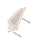 White Rubber Door Wedge Stopper Set, Non-Slip Floor Door Stop Tools To Prevent Slamming, Keeps Doors Open Securely, Works On Most Surfaces