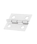 Antique Style Mini Door And Cabinet Hinges With Screws For Jewelry Boxes, Wooden Boxes, Luggage And Furniture Trim, Durable No Fuss Install Conceals Door Frames Decorative Hinges For Cabinets, Chests And More. silver mini metal hinge with four screw holes