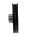 Side view of Dodge Journey Harmonic Balancer Replacement 2009 To 2020 Black Serpentine Drive Belt Type Keyway 1 Mounting Hole