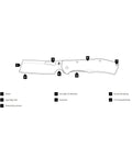 Diagram of Flatiron Folding Pocket Knife Cleaver With 3.6 Inch D2 Steel Blade Desert Tan EDC Knife showing features.