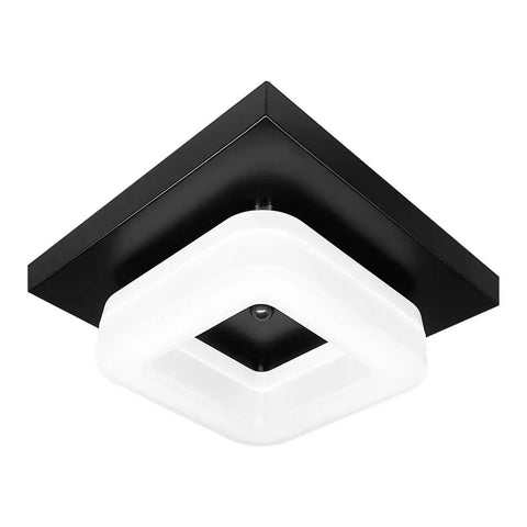 Modern Bathroom Ceiling Light Led 12W Soft White Eye Friendly Surface And Flush Mount Square Ceiling Lamp With Acrylic Shade