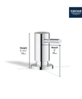 Cosmopolitan Stainless Steel Soap Dispenser With InfinityFinish Top Refill Brass Head And Flange 15 Oz Capacity.