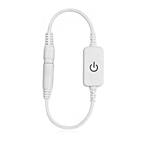 Compact Dimmable Touch Switch for Single Color LED Cabinet Lights With Antislip Coating No Fuss Dimming And Smooth Brightness Control