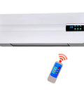 Wall Mounted Bathroom Heater And Waterproof Air Conditioning Fan Providing Snappy Heat And Quick Cool Down With Zero Hassle Remote Operation.