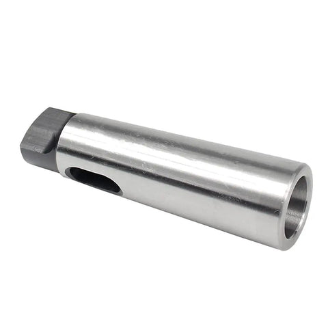 MT2 To MT1 Morse Taper Adapter Arbor Drill Sleeve Reducing For Lathe And Milling Projects 92mm Long Silver And Black Finish