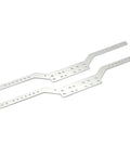 Beefy Metal Chassis Frame For MN78 MN168 1-12 Scale RC Car 2 Pack Side Frame Beams Durable Silver Upgrade Accessories For Racing