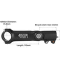 Adjustable Bike Stem 0 To 120 Degree 31.8mm Clamp 110mm Length For MTB Road Bike BMX Cycling Two In One Height Adjuster And Stem CNC