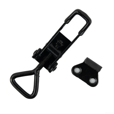 Adjustable GH 4001 Toggle Clamp Hasp Catch Clip With Quick Fixture Heavy Duty Steel Galvanized Iron Mount 220lb Capacity For Lock Free Boxes Cabinets Lockers Doors And Vehicles Easy Install And Secure Latch black toggle clamp hasp and strike plate
