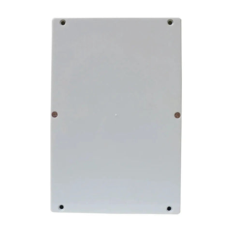 Front view of Rugged Waterproof ABS Junction Box Enclosure for Outdoor Electrical Projects IP67 Rated Weatherproof Control Box Built to Last