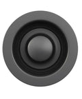 Top view of Matte Black Universal Garbage Disposal Sink Flange Stopper Kit 304 Stainless Steel Plug Fits 3-1/2 Inch Standard Drain Openings Durable Replacement Accessory For Kitchen Sinks Dope Choice.