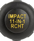 Top view of 11-In-1 Ratcheting Screwdriver And Nut Driver Kit With Impact Rating showing handle with 'Impact 11-in-1' label.