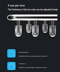 Heavy Duty Countertop Ice Maker Pumping Out Nearly Forty Pounds Daily With Lightning Fast Six Minute Freeze Cycles And Flexible Dual Size Cubes for adjustable ice cube thickness.