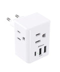 Six In One European Travel Plug Adapter With USB Ports And Type C Power For US To Europe Your Go To Travel Plug