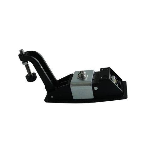 Compression latch lock side view; black zinc-alloy flush-mount with adjustable lever.