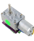 Beefy High Torque Servo Motor With 360 Degree Rotation And 60 Kg Cm Torque Worm Gear Power Off Self Locking, casing and shaft detail