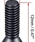 Set Of 10 M3.5x12mm Torx Head Screws Flat Countersunk Machine Screws 12.9 Grade Carbon Steel Black Finish