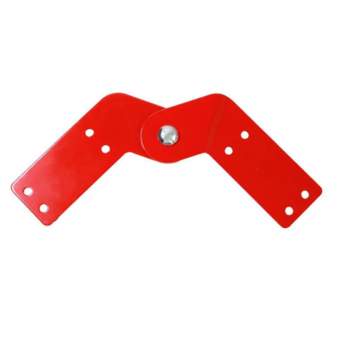 4 Pack Attic Ladder Hinge Kit For Folding Stairs Beefed Up Wobble Free Herringbone Pivot Joint Replacement Heavy Gauge Zinc Plated Steel Hardware Industrial Rigidity For High Vertical Load red steel hinge