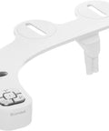 Thinline Bidet Attachment With Adjustable Water Pressure And Side Arm Control For Toilet Seats Dual Nozzles Thin Profile