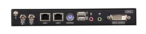 Single Port DVI KVM Over IP Switch With Dual Monitor Support And Rack Mountable Design At Full HD Resolution rear ports view
