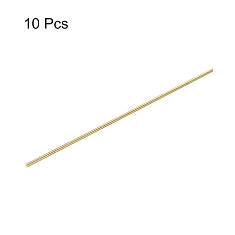 Top Tier 10 Pack Of 1Mm X 300Mm Solid Brass Round Rod Shaft Lathe Bar Stock For Diy Crafting And Model Building with smooth finish