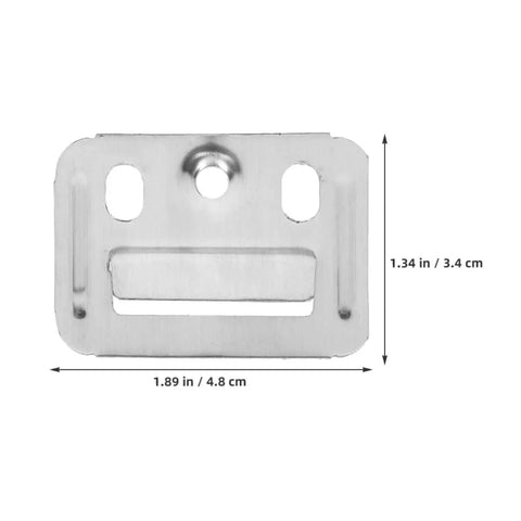 Heavy Duty Stainless Steel Wall Panel Clips 100 Pack Dead Simple Snap On Drywall Buckles with dimensions 1.89x1.34 inches.
