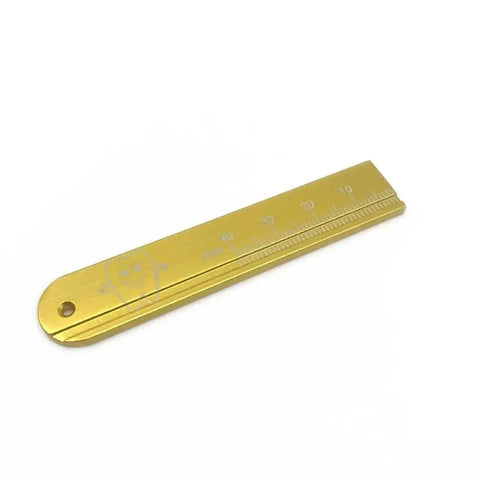 5 Piece Dental Endo Ruler Set For Pro Grade Root Canal Measurement Stainless Steel Colorful Scale Gauges In Purple Red Green Blue Yellow Endodontic Span Measurements For Clinicians gold stainless steel endo ruler with 40mm scale and hole