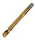 High Speed Steel Hex Shank Saw Tooth Drill Bits Wood Aluminum Plastic Cutting Kit Three Millimeter To Eight Millimeter six piece drill bit for precise cutting.