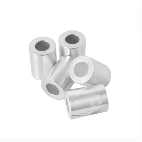 Aluminum Spacer Three Quarters Inch OD Three Eighths Inch ID Choose Your Length Unthreaded Round Standoff Bushing Plain Finish Fits Three Eighths Inch Bolts Or M10 6061 Aluminum Alloy Pack Of Ten
