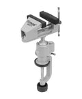 Universal Table Vise 3 Inch With 360 Degree Swivel Base, Heavy Duty Aluminum Bench Clamp shown in front view