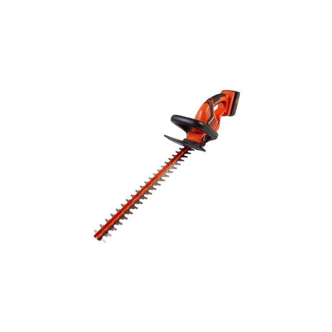 40V Max Cordless Hedge Trimmer with a 22 inch cut dual action steel blades shown on white background