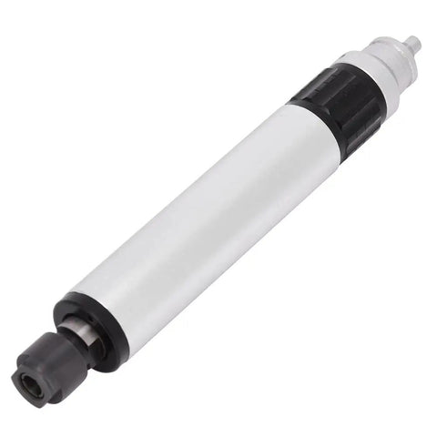 Badass Pneumatic Micro Die Grinder Screaming At 35000 RPM Air Powered Polisher And Engraver With Quick Change 3 To 6 Mm Collet shown side view.