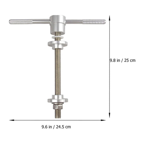 Bike Headset And Bottom Bracket Press Tool Set Pro Grade Center Shaft Bearing Installer dimensions shown in inches and cm