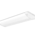 Slick Two Foot Wraparound LED Light Fixture With Soft Diffuser Glare Free 2400 Lumens 4000K Bright White Flush Mount Ceiling Light