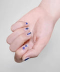 Hand with geometric nail art using Water Slide Decal Paper For Inkjet Printers Clear US Letter Size 8.5 By 11 20 Sheets Transparent Printable Paper
