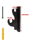Dual Layer Upscale Sword Wall Mount Rack For Katana Wakizashi Tanto Swords Solid Wood Black Display Holder dimensions