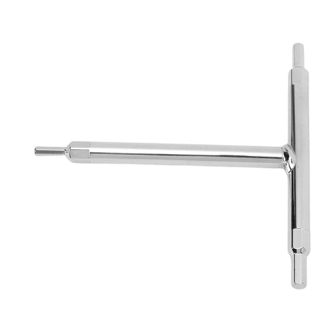 Essential T Handle Hex Wrench Set With 4mm 5mm And 6mm Sizes Made Of Heat Treated Steel For Motorcycle Bike Car Repair Auto Mechanic Work And DIY Home Maintenance Projects That You Gotta Have In Your Garage, chrome finish