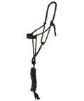 Mule Tape Halter With 10ft Lead Royal Color Built To Last No Fuss Rope Halter For Everyday Use Wide Nose Braided Cheek And Crown Lightweight Yet Strong
