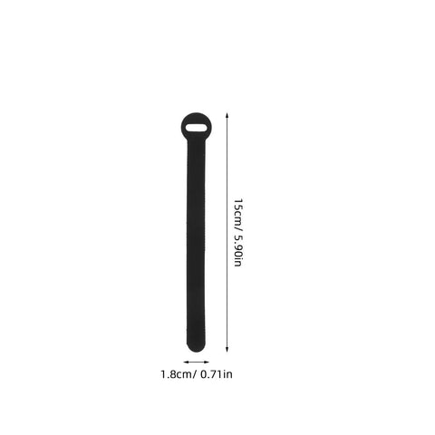 Super Solid 100 Piece Pack Of Self Adhesive Nylon Cable Ties With Cute Round Heads, 15cm black nylon tie for organizing cords.