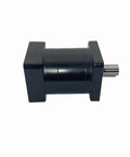 Hella Smooth Nema23 Stepper Motor Paired With Planetary Gearbox 4 To 1 Ratio Speed Reducer For Cnc Builds And Diy Robot Arms, black motor with shaft.