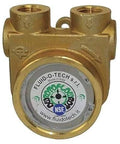 Fluid-O-Tech Brass Rotary Vane Pump, 1/2 Inlet/Outlet NPTF, Max Flow 327 GPH, Min Flow 319 GPH, Max Pressure 260 PSI, front view
