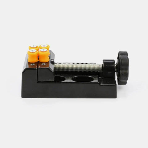 Cool Tofficu Pearl Vise With Polishing Clamp Base And Bench Fix For Jewelry Repair DIY Carving Workholding Tool side view with adjustable grips.