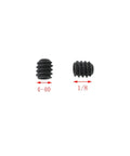 Twenty Five Piece 4-40 X 1/8 Inch Stainless Steel Allen Head Socket Set Screws Cup Point With Hex Key Wrench Black Oxide Finish