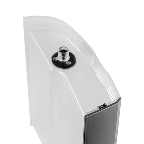 Close-up of Replacement Water Reservoir With Lid For Keurig K-Elite K90 Coffee Maker, 75 Oz Brushed Silver Tank, Easy Installation