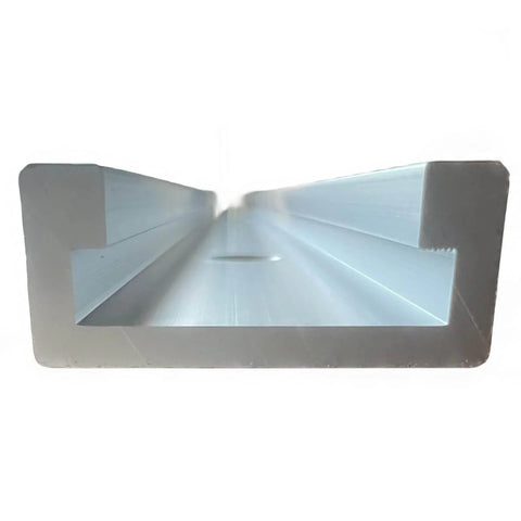 Close-up of 30 Type T Track Aluminum Miter Jig With Stop For Router Table And Bandsaw Projects, durable anodized woodworking accessory.
