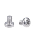 Slick 304 Stainless Steel Machine Screws M3X4mm Pan Phillips Head Bolts Rust Resistant Fasteners Heavy Duty Hardware Pack close-up view