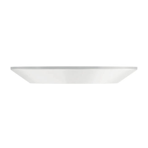 6.4 Inch Led Flush Mount Ceiling Light White Finish Delivers 1000 Lumens side view showing sleek design for tight spaces.