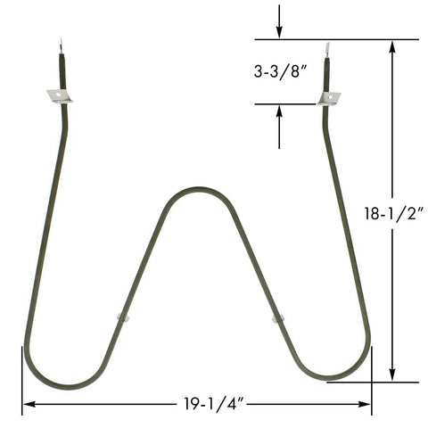 DIY Bake Unit Replacement For Frigidaire Ovens Fits Models CFE FFE LFE And 316075104 316075100 316075102 dimensions