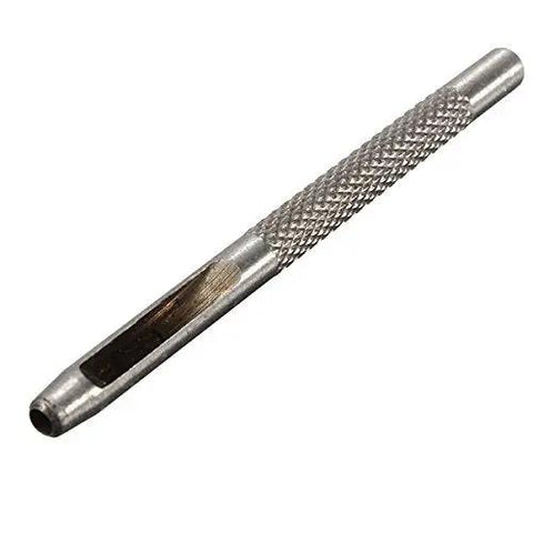 Pro Grade Heavy Duty Die Punch Snap Kit Rivet Setter with 2.5mm Hollow Punch, metal handle close-up